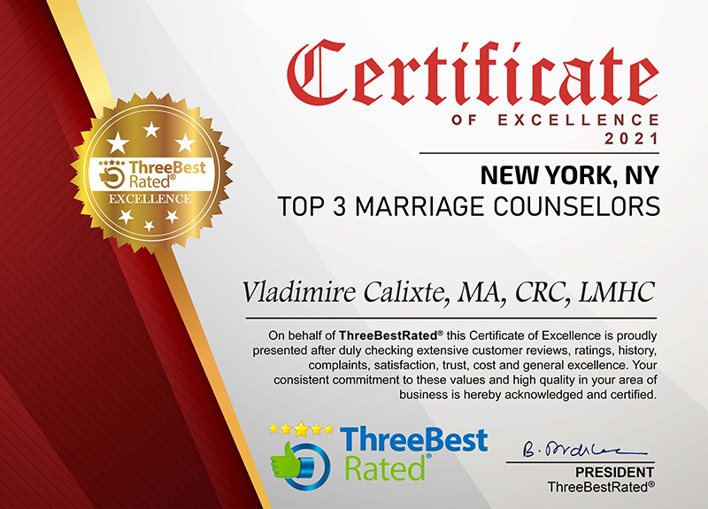Three best marriage counselors in New York 2021